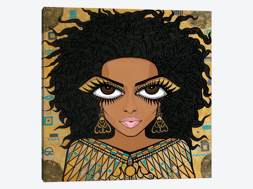 Woman In Gold- Diana Ross by Michelle Vella 1-piece Art Print