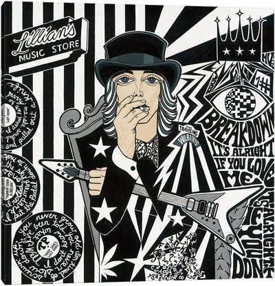 Breakdown- Tom Petty Canvas Art Print - Rock-n-Roll Art