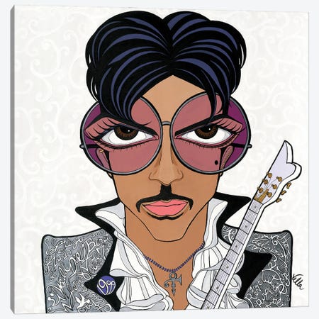 Delirious- Prince Canvas Print #MVL8} by Michelle Vella Canvas Wall Art