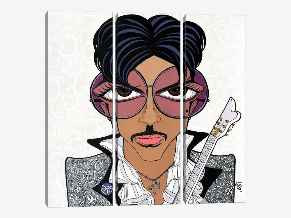 Delirious- Prince by Michelle Vella 3-piece Canvas Art Print