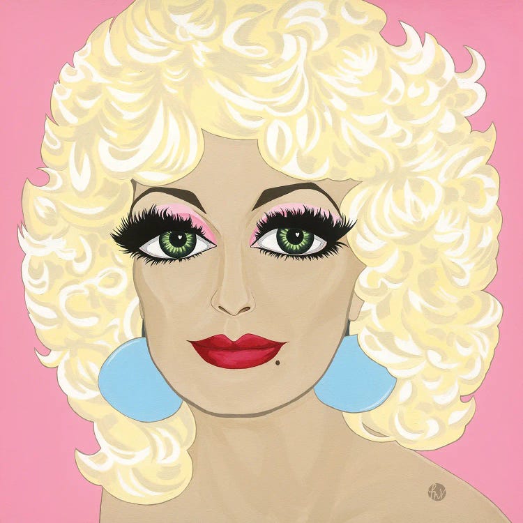 Dolly Love - Dolly Parton by Michelle Vella wall art