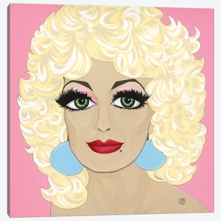 Dolly Love- Dolly Parton Canvas Print #MVL9} by Michelle Vella Canvas Art