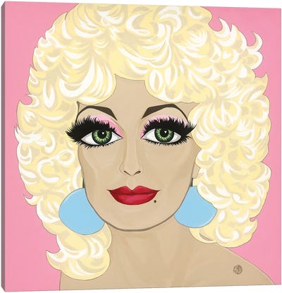 Dolly Love- Dolly Parton Canvas Art Print - Similar to Andy Warhol