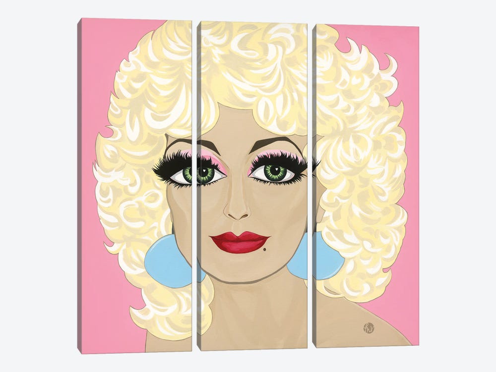 Dolly Love- Dolly Parton by Michelle Vella 3-piece Canvas Art