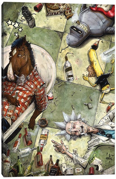 The Hangover 2 Canvas Art Print - BoJack Horseman