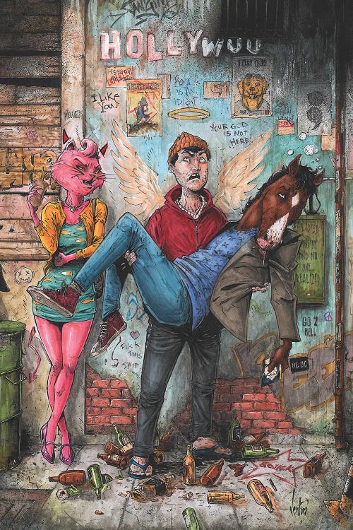 Bojack Horseman by Marcelo Ventura wall art