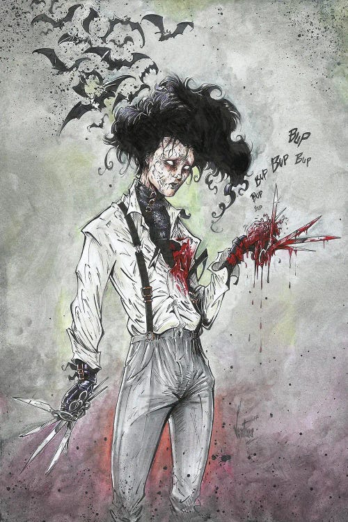 Edward Scissorhands by Marcelo Ventura wall art