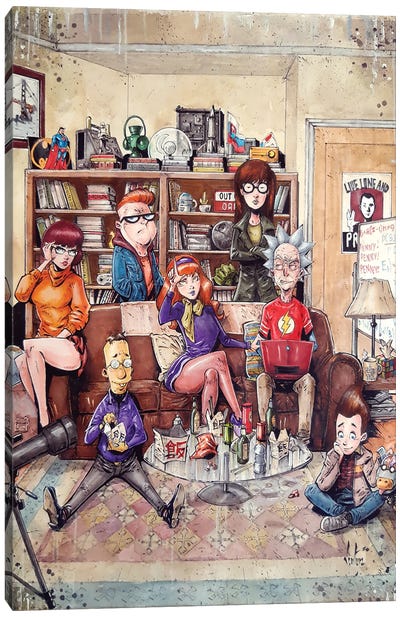 Big Bang Theory Canvas Art Print - Scooby-Doo