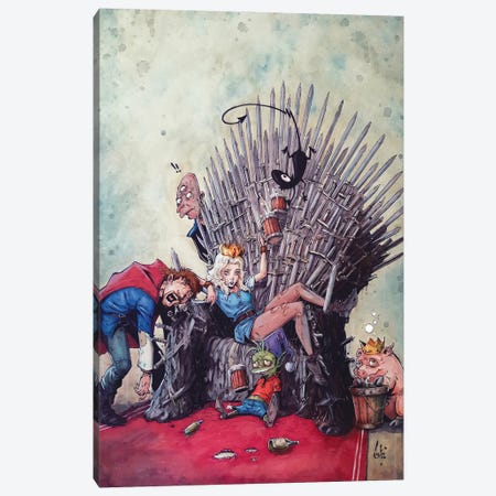 Disenchantment Game Of Thrones Canvas Print #MVN41} by Marcelo Ventura Art Print