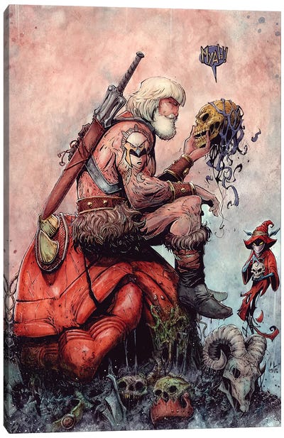 Old Man He-Man Canvas Art Print - Art by Hispanic & Latin American Artists