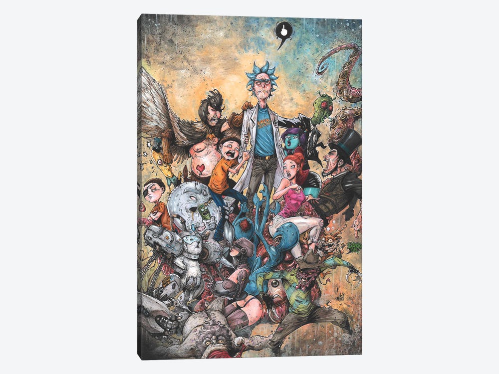 Rick And Morty Epic by Marcelo Ventura 1-piece Art Print