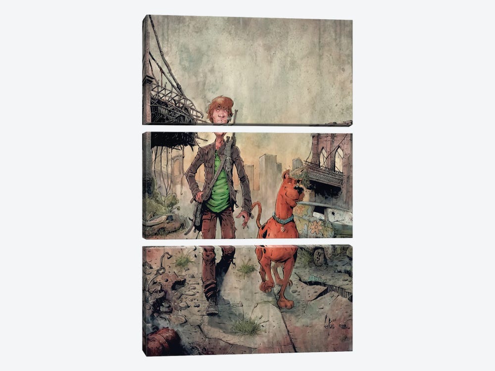 Shaggy And Scooby Legends by Marcelo Ventura 3-piece Canvas Art