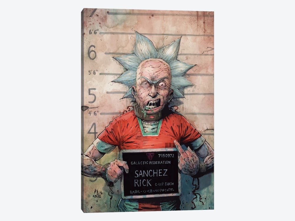 Prisoner Rick Sanchez by Marcelo Ventura 1-piece Canvas Artwork