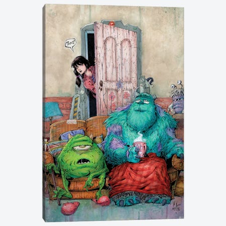 Boo Is Back Canvas Print #MVN66} by Marcelo Ventura Canvas Artwork