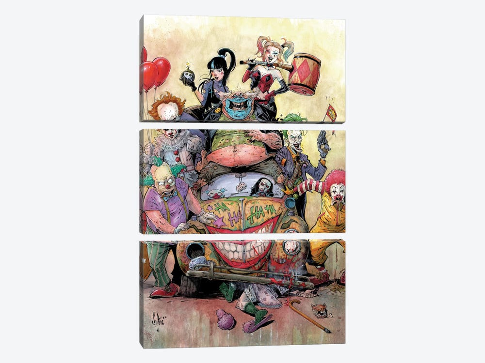Psycho Circus by Marcelo Ventura 3-piece Art Print