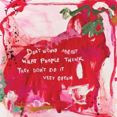 Don't Worry by Marisol Evora metal wall art