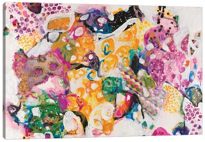 Mardi Gras Canvas Art Print - Chaotic Compositions