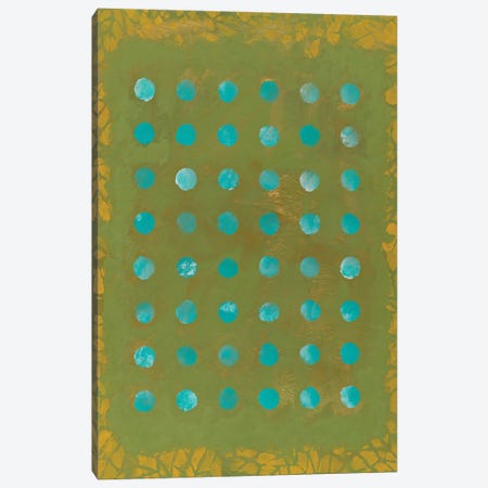 Green Dots Canvas Print #MVR28} by Marisol Evora Art Print