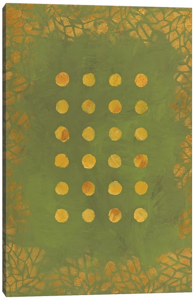 Verde Canvas Art Print - Polka Dot Patterns