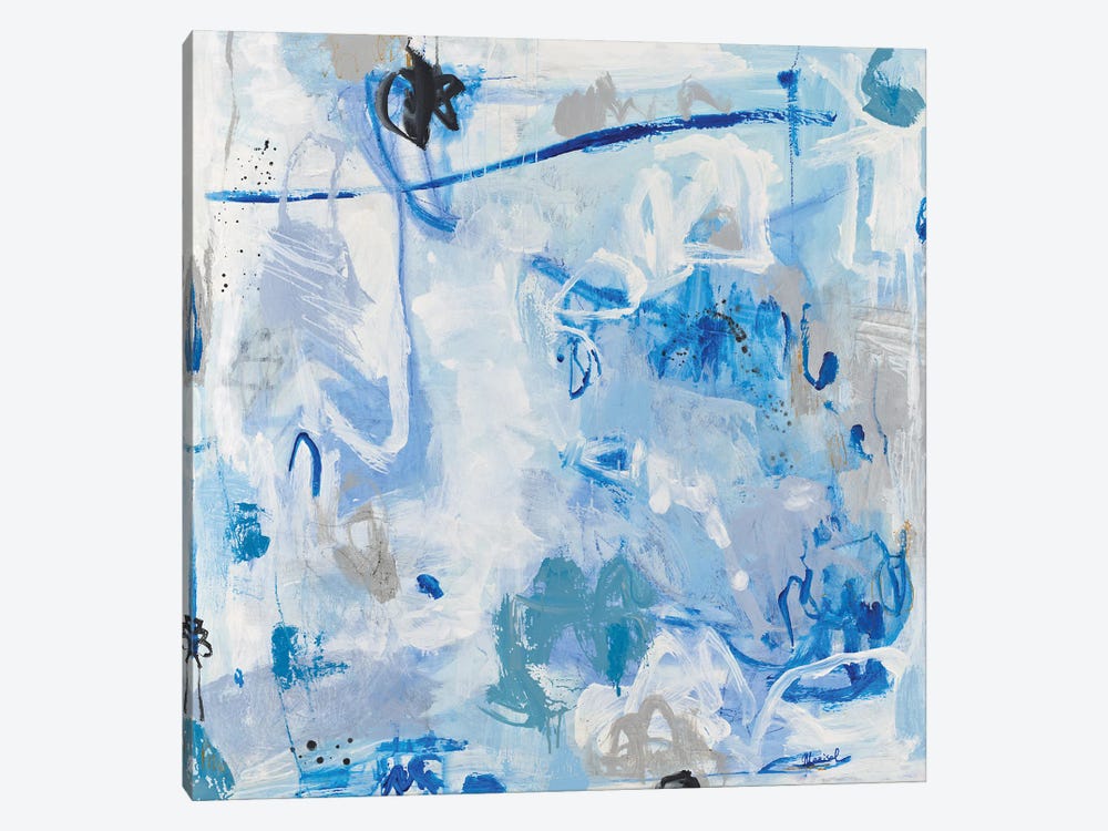 Blue Seduction by Marisol Evora 1-piece Canvas Art Print