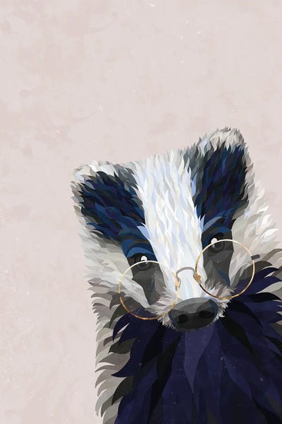 Sarah Manovski: Peekaboo Badger by Sarah Manovski