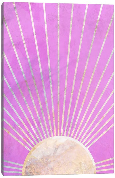 Barbie Pink Sunrise Canvas Art Print - Sun Art