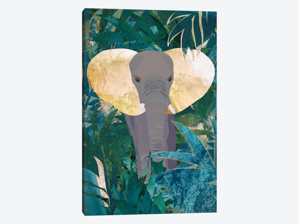 Elephant In The Jungle by Sarah Manovski 1-piece Canvas Artwork