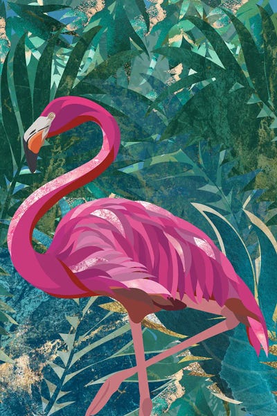 Sarah Manovski: Flamigo In The Jungle by Sarah Manovski