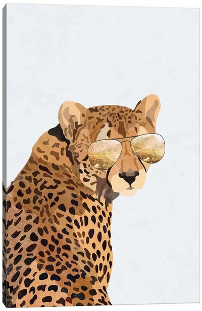 Superstar Cheetah Canvas Art Print - Leopard Art