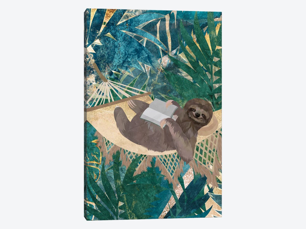 Sloth In The Jungle by Sarah Manovski 1-piece Canvas Print