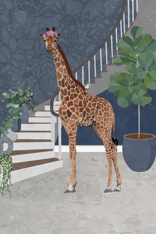 Giraffe And The Staircase