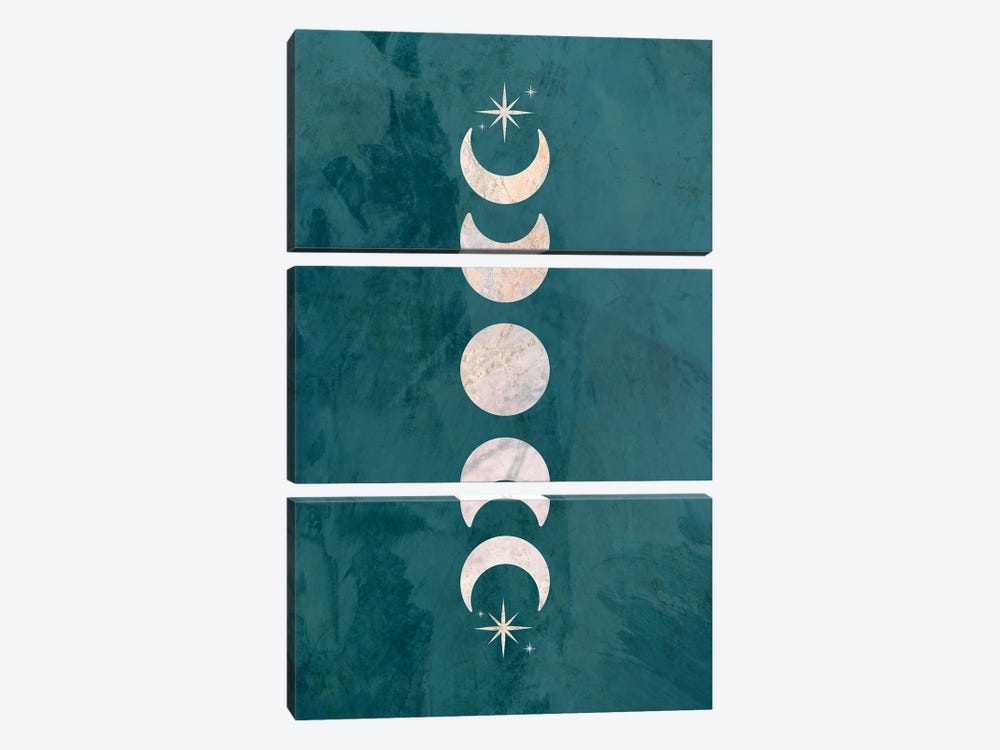 Moon Phases by Sarah Manovski 3-piece Canvas Print