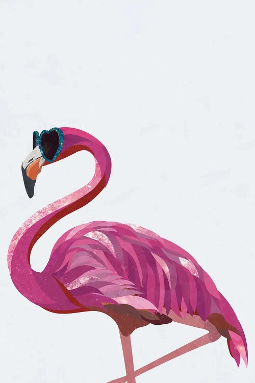 Heart Glasses Flamingo