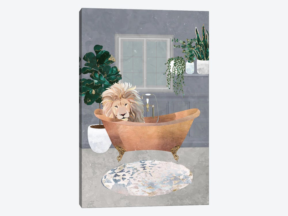 King Leo In A Copper Bath by Sarah Manovski 1-piece Canvas Art