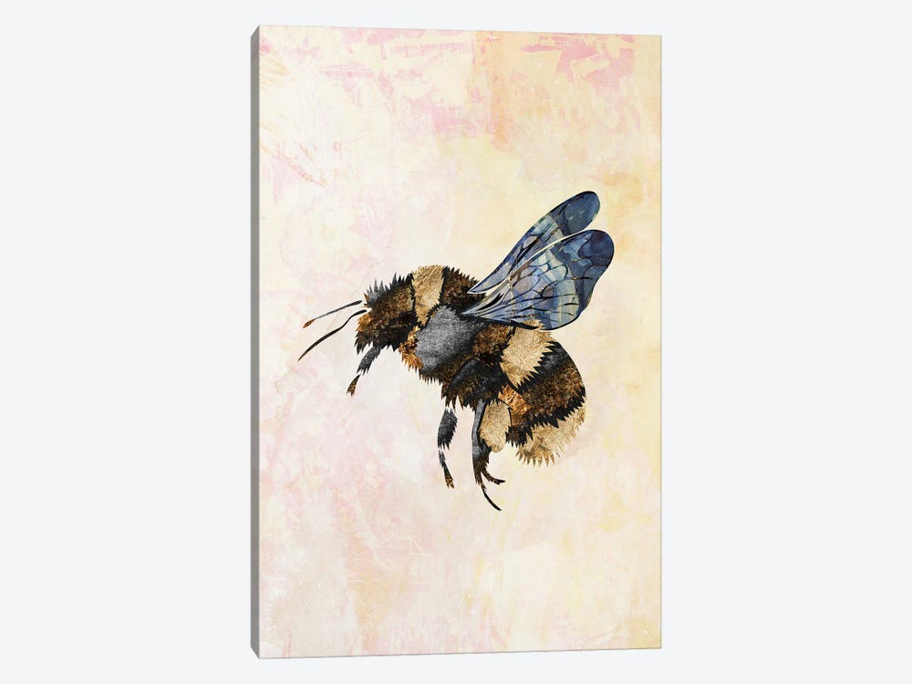Watercolour Metallic Bee I by Sarah Manovski 1-piece Canvas Art