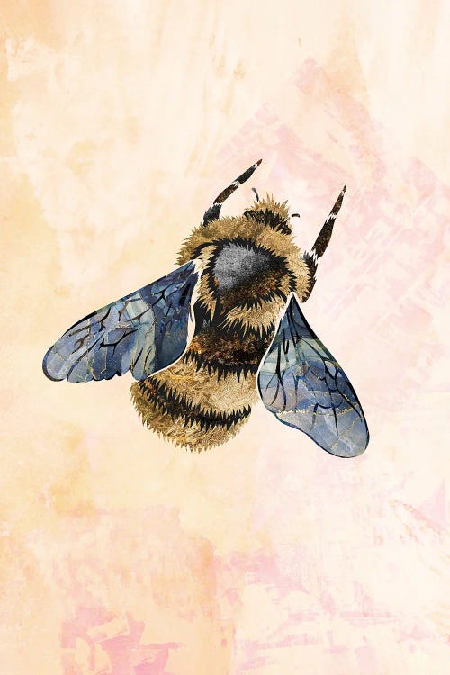 Watercolour Metallic Bee II