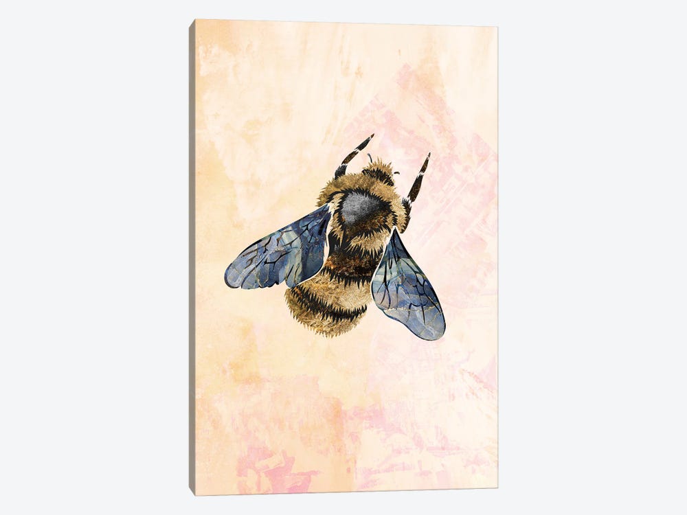 Watercolour Metallic Bee II by Sarah Manovski 1-piece Canvas Artwork