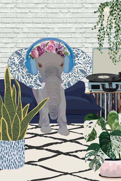 Office Humor: Elephant Music Room by Sarah Manovski