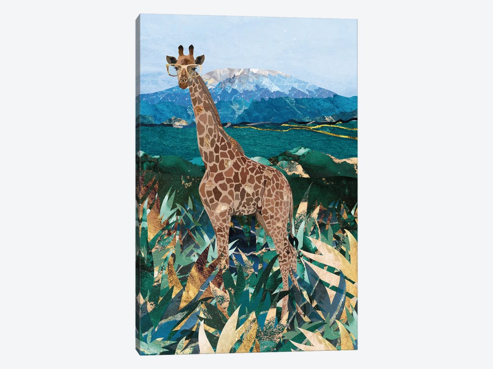Giraffe In The Grasslands by Sarah Manovski 1-piece Canvas Art