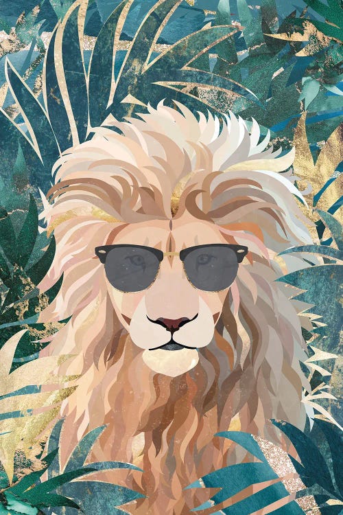 Lion In The Jungle