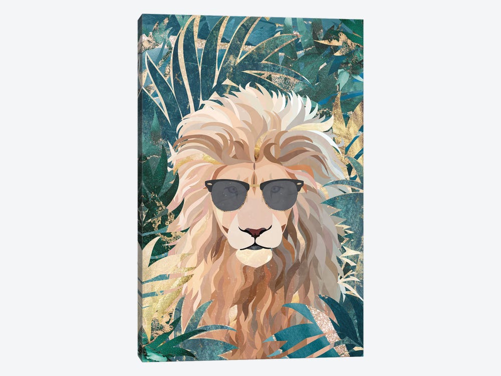 Lion In The Jungle by Sarah Manovski 1-piece Canvas Wall Art