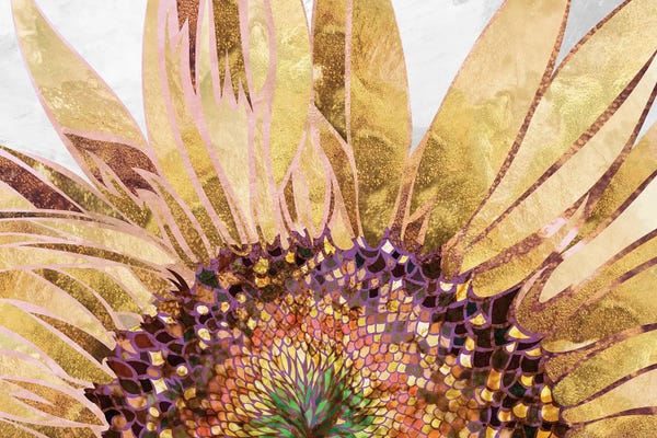 Bohemian Décor: Golden Sunrise Sunflower by Sarah Manovski