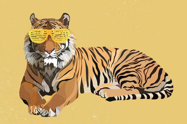 Eyewear: Hip Hop Tiger Yellow by Sarah Manovski