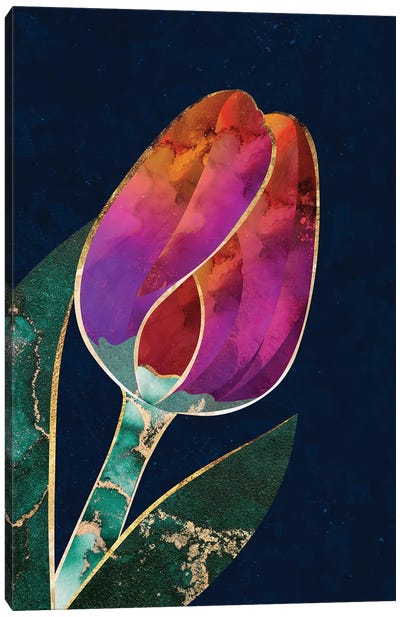 Metallic Tulip Canvas Art Print - Sarah Manovski