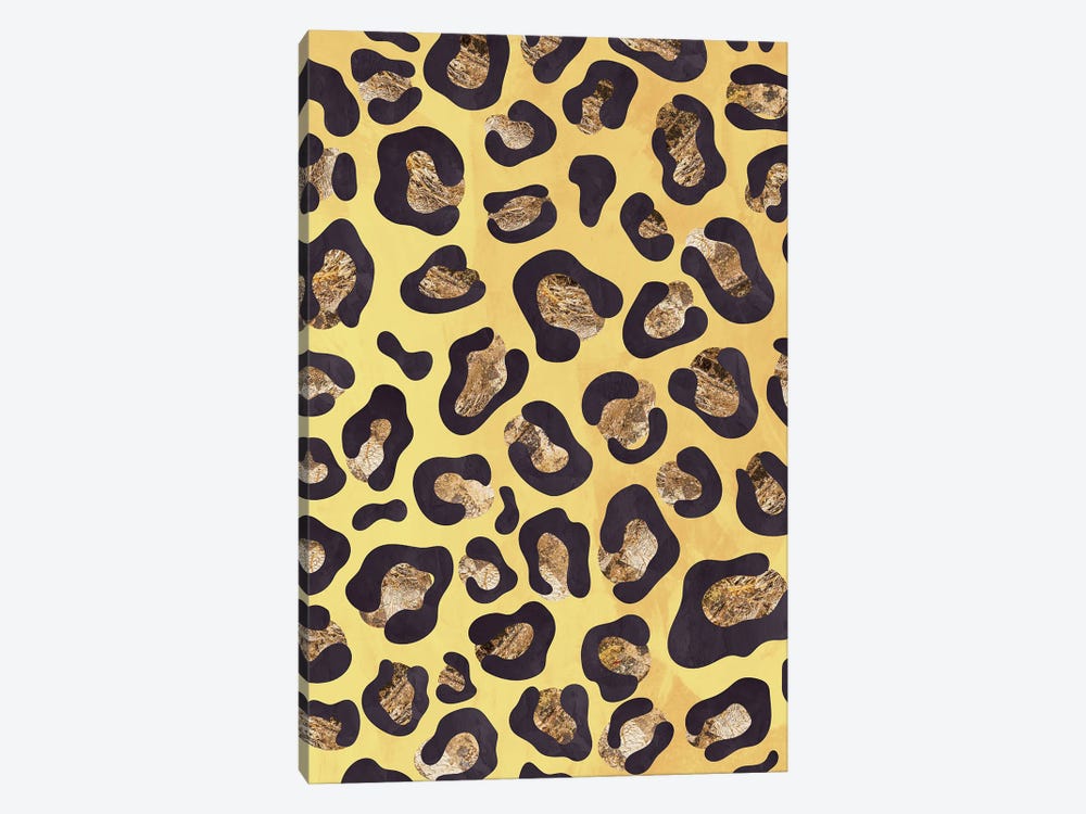 Gold Yellow Leopard Print by Sarah Manovski 1-piece Canvas Print