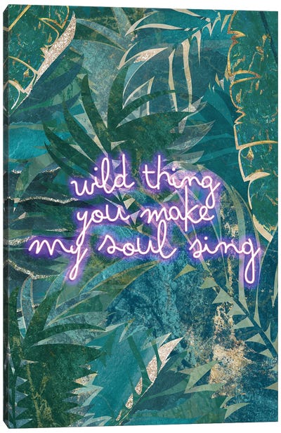 Neon Jungle Wild Thing I Canvas Art Print - Sarah Manovski