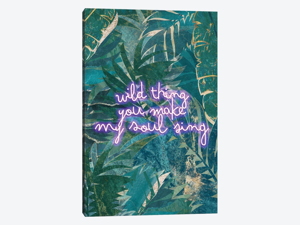 Neon Jungle Wild Thing I by Sarah Manovski 1-piece Art Print