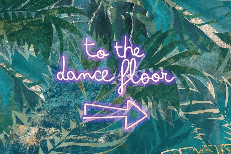 Neon Jungle To The Dance Floor Right Landscape by Sarah Manovski wall art