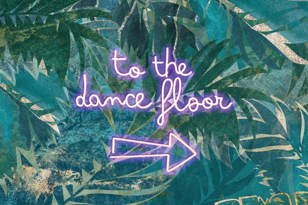 Adventure: Neon Jungle To The Dance Floor Right Landscape by Sarah Manovski