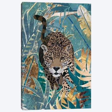 Leopard In The Jungle Canvas Print #MVS80} by Sarah Manovski Canvas Art